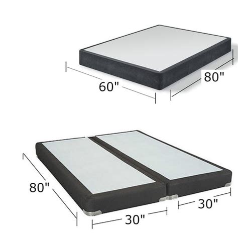 split queen box spring dimensions